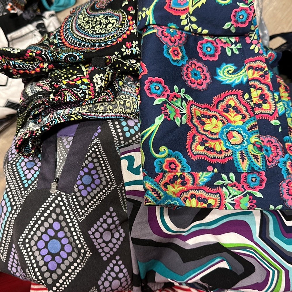 LOT OF 4!!!  Scrub tops - multi color/multi brand